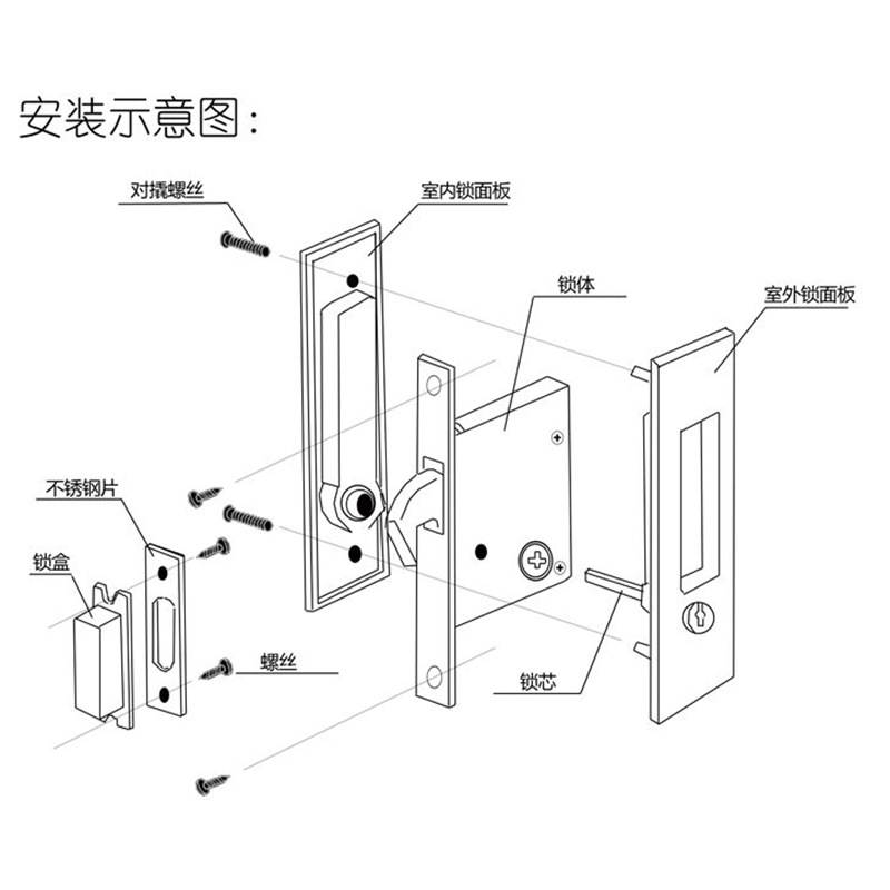 91成人抖音91抖音下载导航RSL-606ET 移门推拉门锁