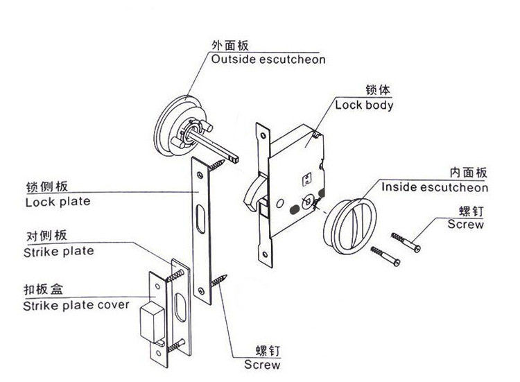 91成人抖音91抖音下载导航RSL-602ET 移门拉门方形锁（带锁体钥匙）